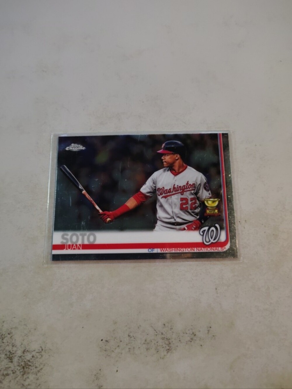 Juan Soto 2019 Topps Chrome #155 Washington Nationals Baseball Card